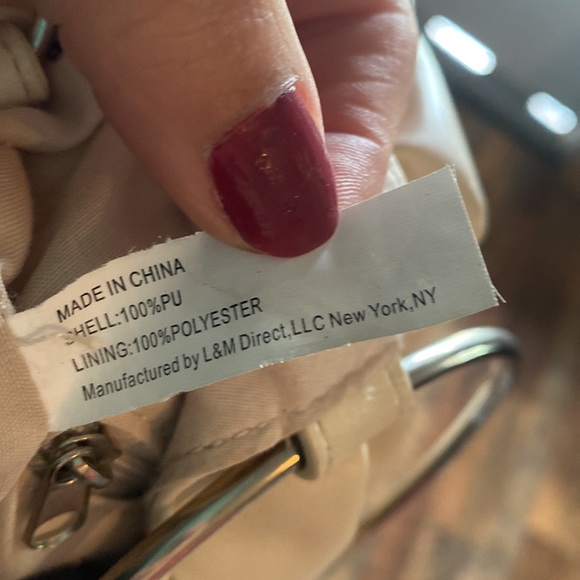 L&M direct Floral embroidered cream purse - Picture 6 of 6